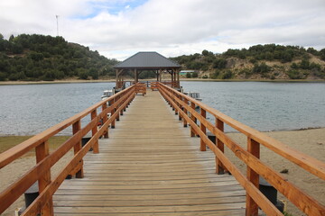 Naklejka premium beautiful landscape of patagonia argentina