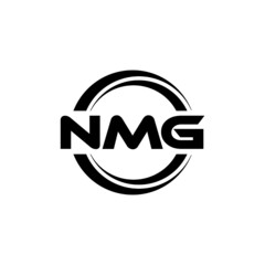 NMG letter logo design with white background in illustrator, vector logo modern alphabet font overlap style. calligraphy designs for logo, Poster, Invitation, etc.	