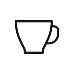 cup coffee icon for website, presentation symbol 
