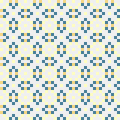 Fototapeta premium Abstract Cross Pattern generative computational art illustration