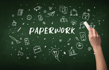 Hand drawing education concept concept