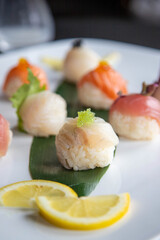 Sushi balls, yellowtail