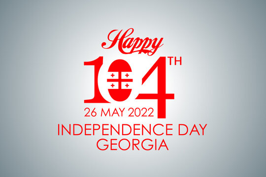 Happy Independence Day Georgia The 104th vector 10k