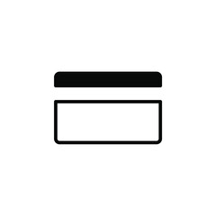 Credit Card, Payment Solid Line Icon Vector Illustration Logo Template. Suitable For Many Purposes.