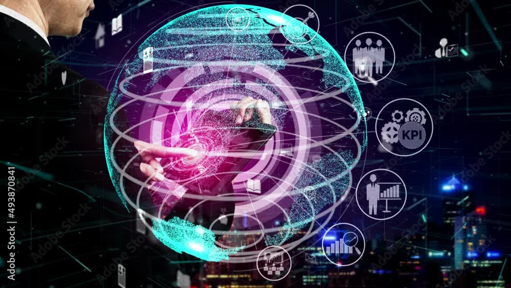 Poster conceptual people network linking and connection . 3d render computer graphic .
