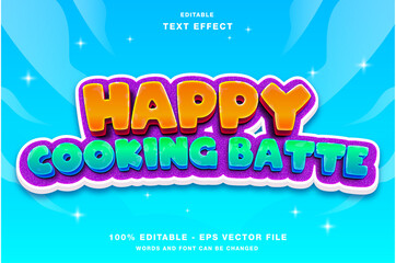 Happy Cooking Battle Game Logo Design