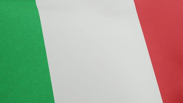 National flag of Italy waving original size and colors 3D Render, Italian flag or il Tricolore bandiera dItalia, first tricolour cockade flag Italian Republic