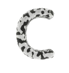 Cow Themed Font  Letter C