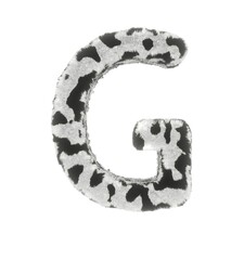 Cow Themed Font  Letter G