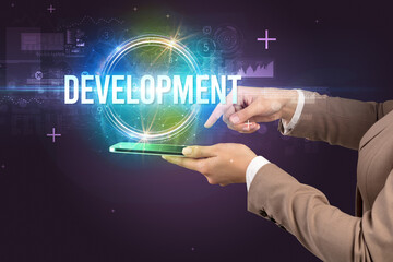 Close-up of a touchscreen, new tech concept