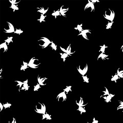 Japanese style and elegant goldfish pattern,