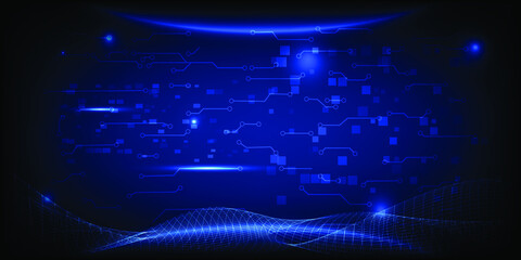 Vector illustrations of digital empty space hi-tech and digital technology for game and technology product artwork.Future tech desing concepts.