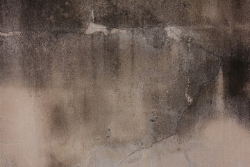 Old concrete white-black-cream-brown wall textures for background with cracks textures,Abstract background