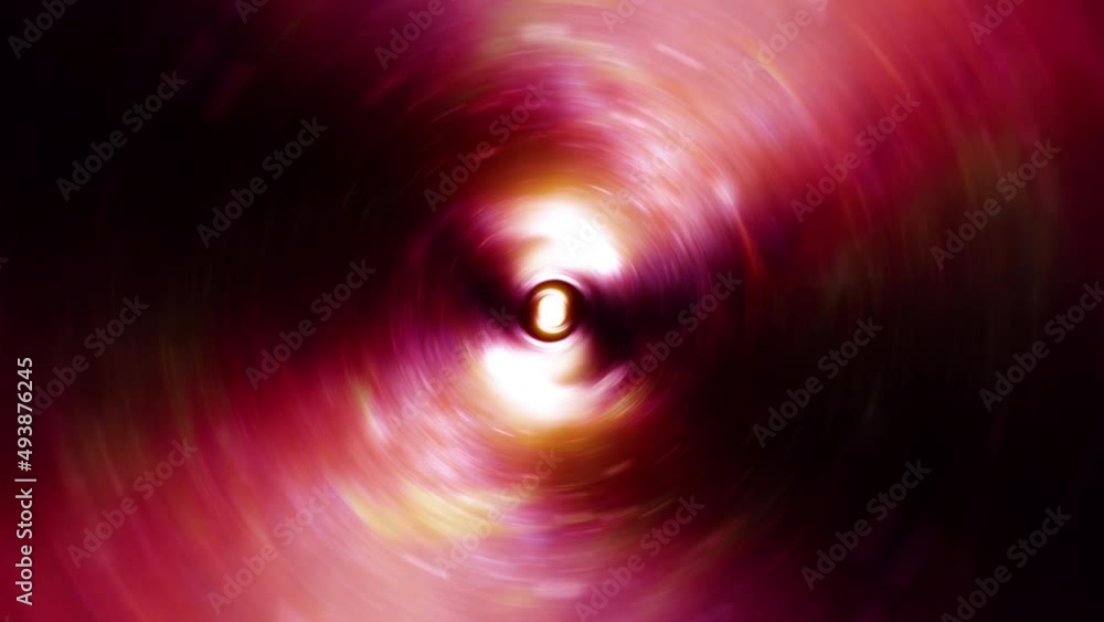 Poster abstract loop grunge hypnotic pink mystique tunnel rotation animation. 4k 3d art infinite loop scien