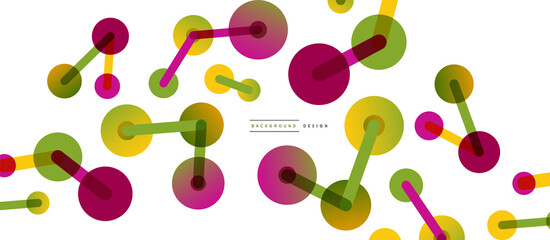 Network concept abstract background. Dots connection. Big data idea. Business template for wallpaper, banner, background or landing