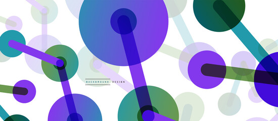 Network concept abstract background. Dots connection. Big data idea. Business template for wallpaper, banner, background or landing