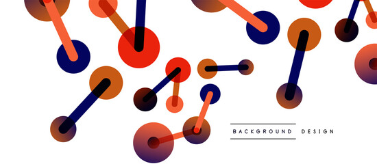 Network concept abstract background. Dots connection. Big data idea. Business template for wallpaper, banner, background or landing