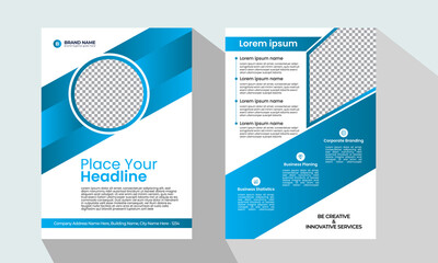 Corporate, Business, Poster, Cover layout, Brochure, Annual Report, Flyer A4 Template Design 40 for business promotion with colorful Circle, Rectangle, Triangle shape for Brand, Company and Marketing