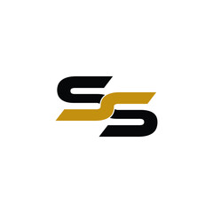 Letter SS simple logo design vector