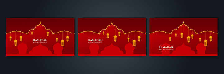 Islamic Background Design for Ramadan Kareem Vector Template Illustration