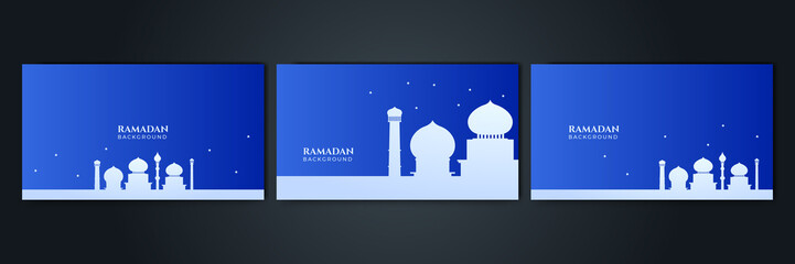 Islamic Background Design for Ramadan Kareem Vector Template Illustration