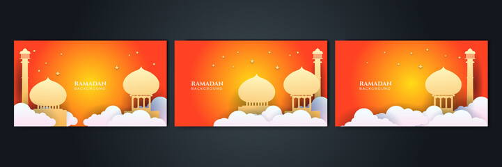 Islamic Background Design for Ramadan Kareem Vector Template Illustration