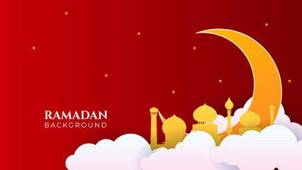 Islamic Background Design for Ramadan Kareem Vector Template Illustration