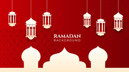 Islamic Background Design for Ramadan Kareem Vector Template Illustration