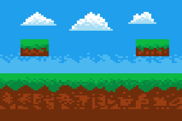 Fototapeta premium highlands landscapes arcade game