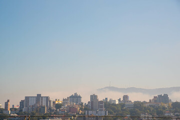 Fototapeta premium Dawn in the City of Santa Maria RS Brazil.