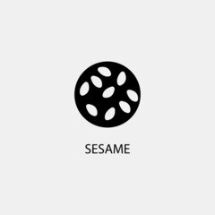 Sesame vector icon illustration sign