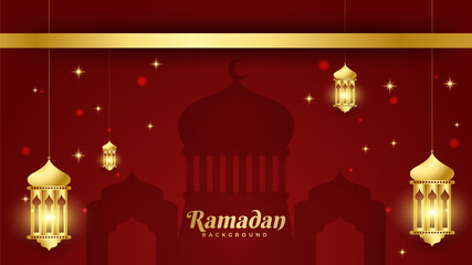 Islamic Background Design for Ramadan Kareem Vector Template Illustration