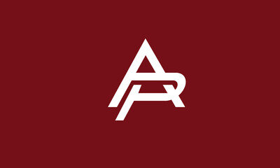 Alphabet letters Initials Monogram logo AP, PA, A and P