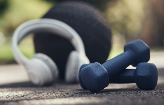 Its All About The Quality Of Your Workout Equipment. Shot Of Workout Equipment Outside.