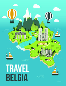 Belgia Travel Map
