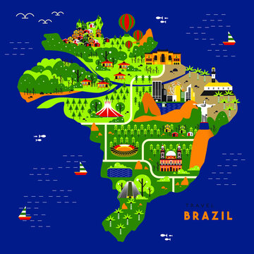 Brazil Travel Map