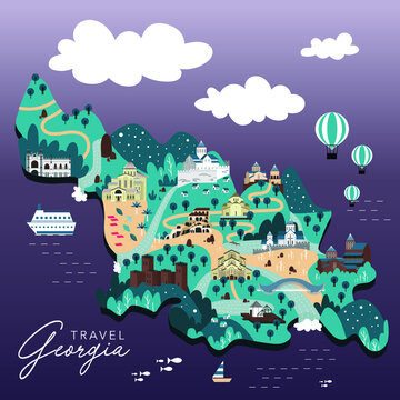 Georgia Travel Map