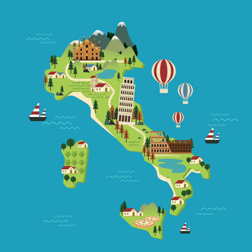 Italy Travel Map