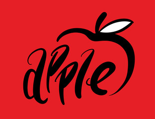 Apple illustrations - Hand drawn food ingredients, Apple - vector