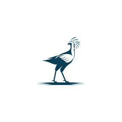 Modern roadrunner bird logo. icon Vector illustration