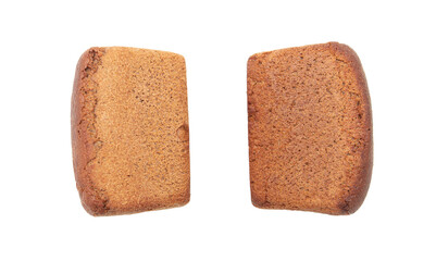 Bread isolated on white background.