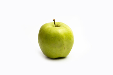 Natural Green apple isolated on white background