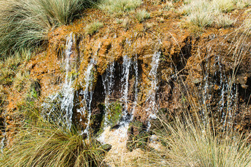 water fall cusco cascada montañas