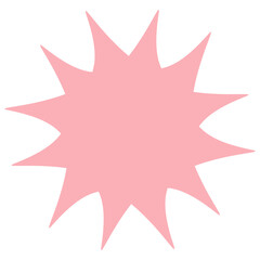 Pop and simple explosive balloon separately（pink）