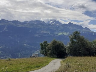 montagne, paysage, montagne, ciel, nature, neige, nuage, forêt, alpes, vue, panorama, alpestre, été, voyage, prairie, gazon, val, vert, rocher, arbre, nuage, europe, arbre, colline, pic