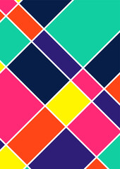 Modern bauhaus memphis colorful abstract design background