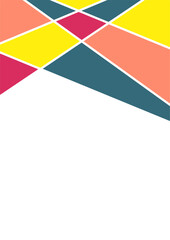 Modern bauhaus memphis colorful abstract design background