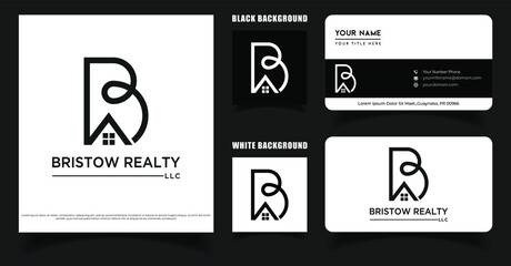 Letter B Logo, Business Card Template, Initials B Monogram Vector Logo Inspiration