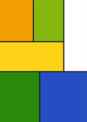 Obraz premium Vintage bauhaus memphis geometric colorful abstract design background