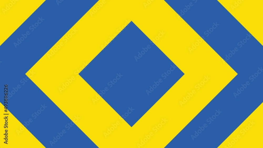 Aufkleber seamless loop yellow and blue geometric animation with rectangular elements. simple background anima